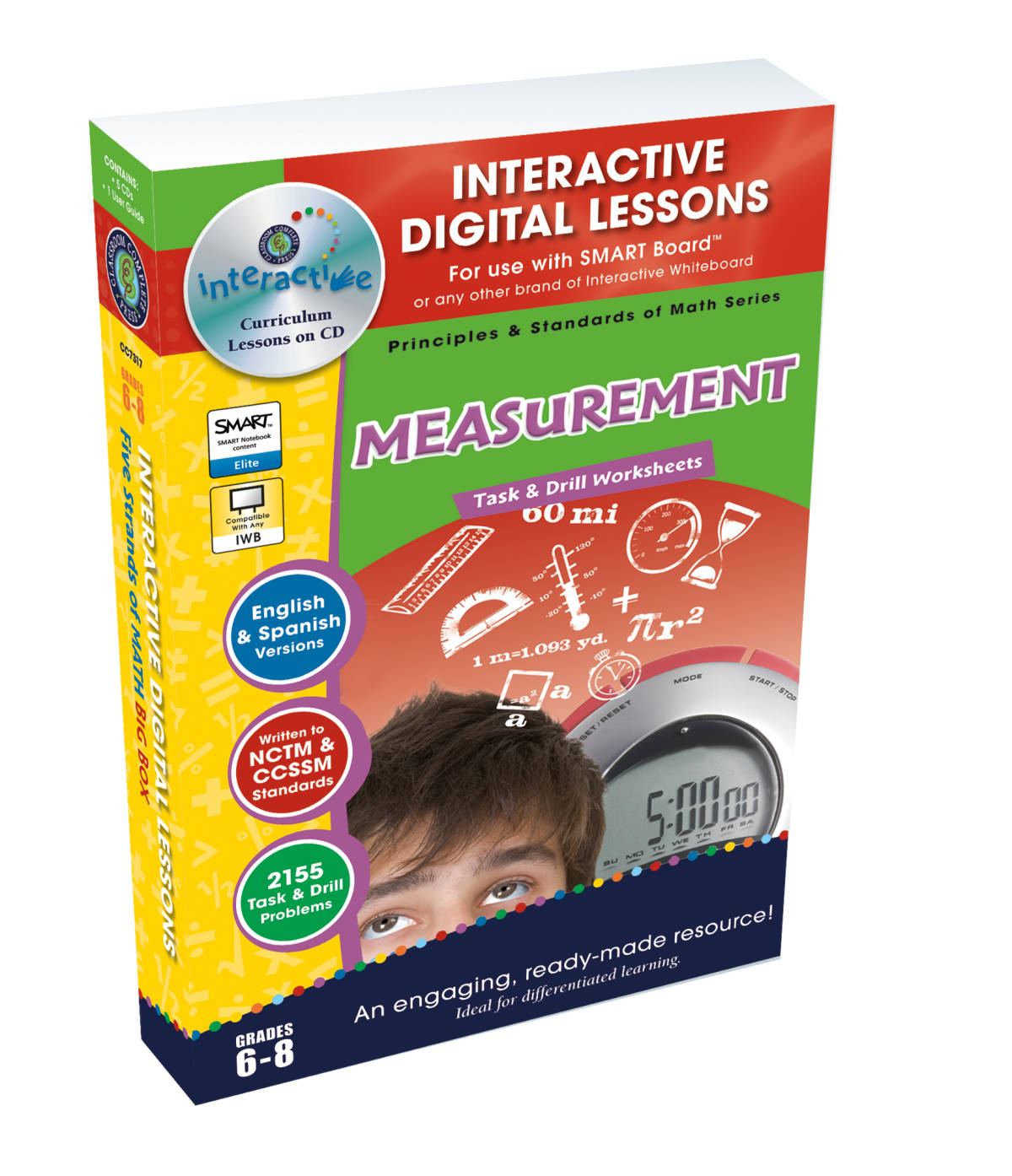 An educational teaching resource from Classroom Complete Press entitled Measurement - Digital Lesson Plan Gr. 6-8 | PC Software downloadable at Teach Simple.