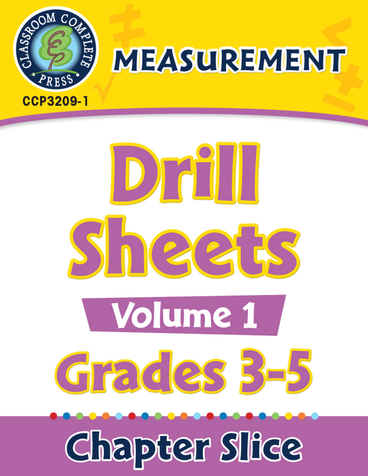 An educational teaching resource from Classroom Complete Press entitled Measurement: Drill Sheets Vol. 1 Gr. 3-5 downloadable at Teach Simple.