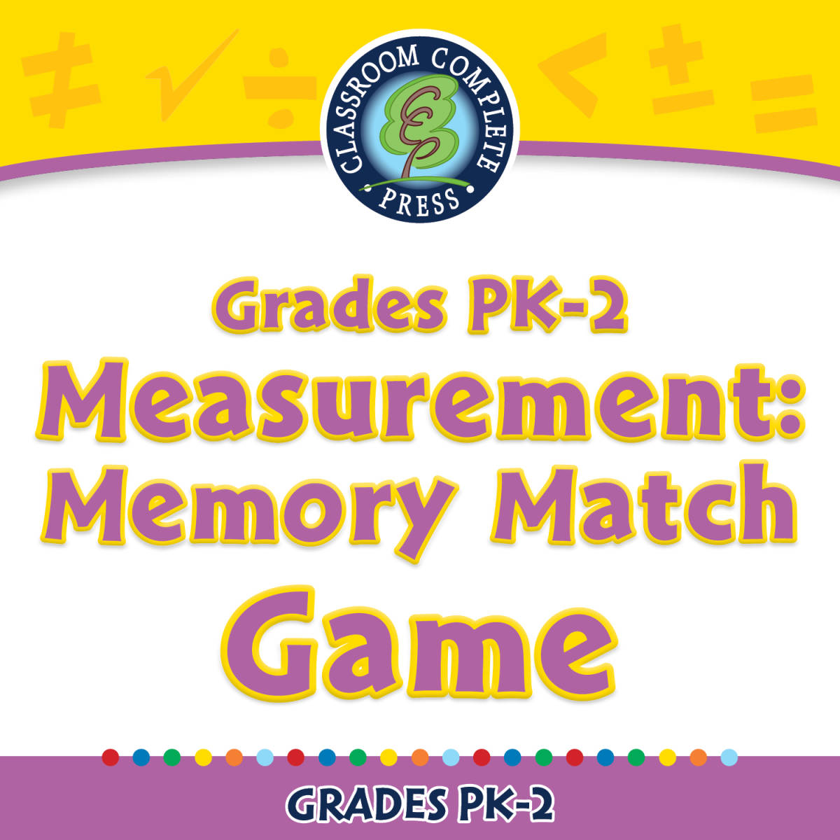 An educational teaching resource from Classroom Complete Press entitled Measurement: Memory Match Game - MAC Software downloadable at Teach Simple.