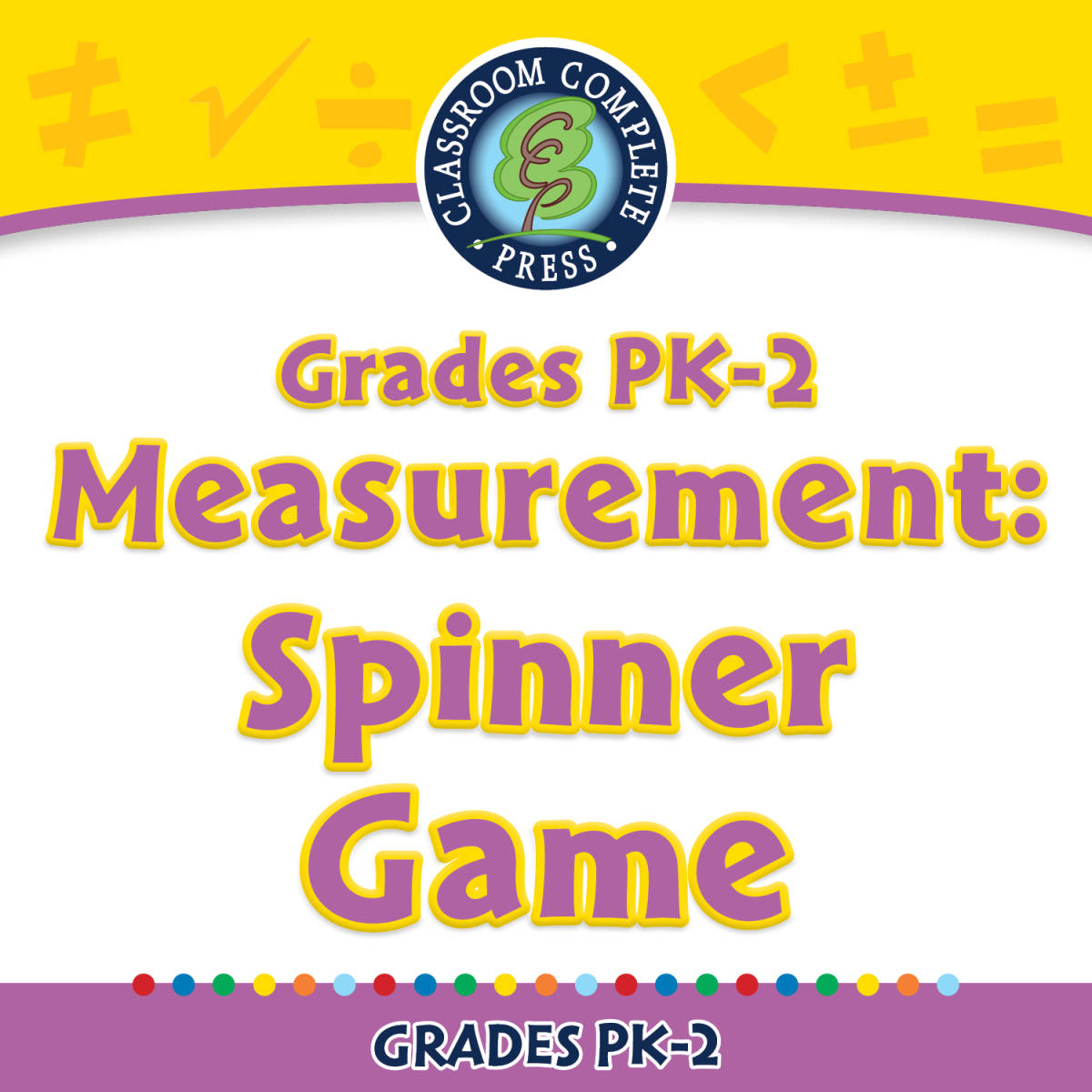 An educational teaching resource from Classroom Complete Press entitled Measurement: Spinner Game - MAC Software downloadable at Teach Simple.