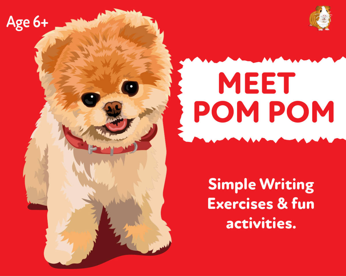 An educational teaching resource from Guinea Pig Education entitled ‘Meet Pom Pom’: A Fun Writing And Drawing Activity (4 years +) downloadable at Teach Simple.