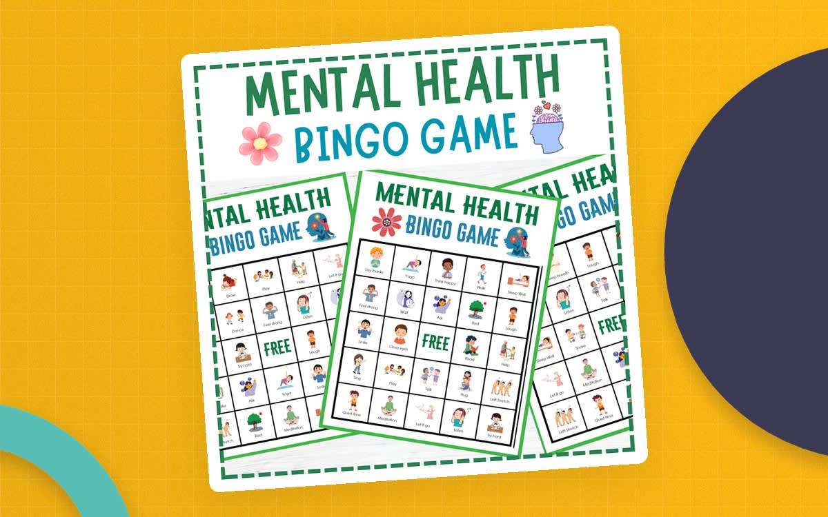 An educational teaching resource from Perfect_Printables entitled Mental Health Bingo – Self-Care Game for Class downloadable at Teach Simple.