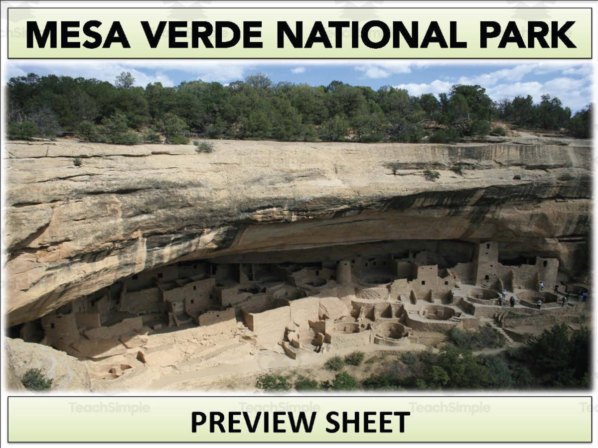 An educational teaching resource from Mr Gray History entitled Mesa Verde National Park Geography Unit downloadable at Teach Simple.