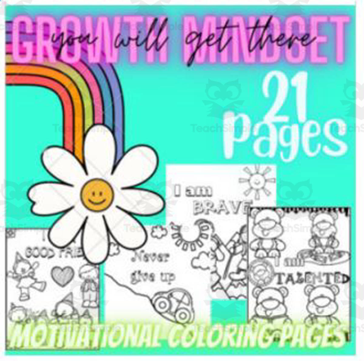 An educational teaching resource from Big Apple Teaching entitled Mindset: Promote Bravery, Courage & Mental Health downloadable at Teach Simple.