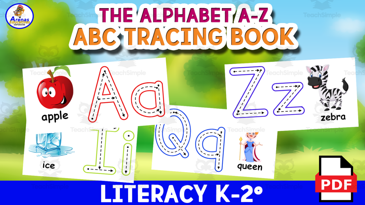 An educational teaching resource from EDITORIAL LAURA EDUCA entitled MINIBOOK TRACING THE ALPHABET A - Z downloadable at Teach Simple.