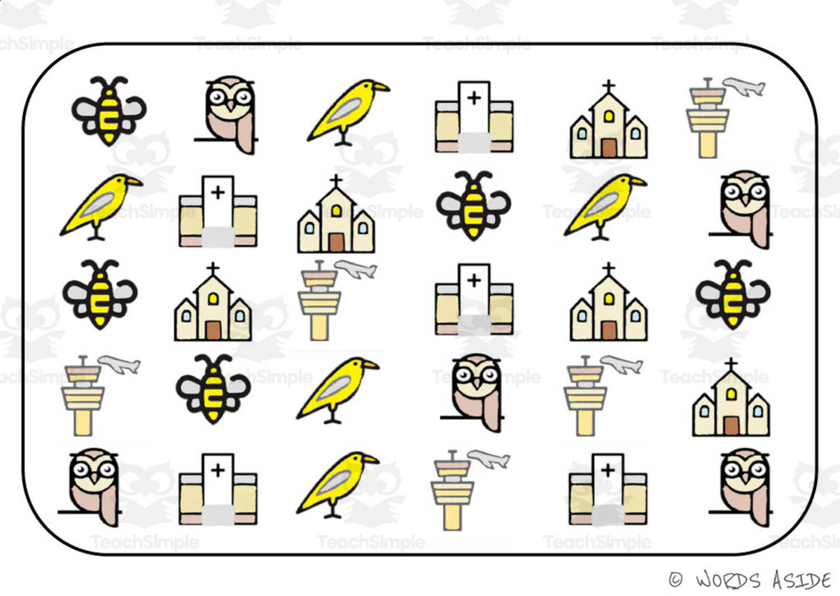 An educational teaching resource from WORDS ASIDE entitled Mixed Semantic Activity Boards Pack 13 downloadable at Teach Simple.