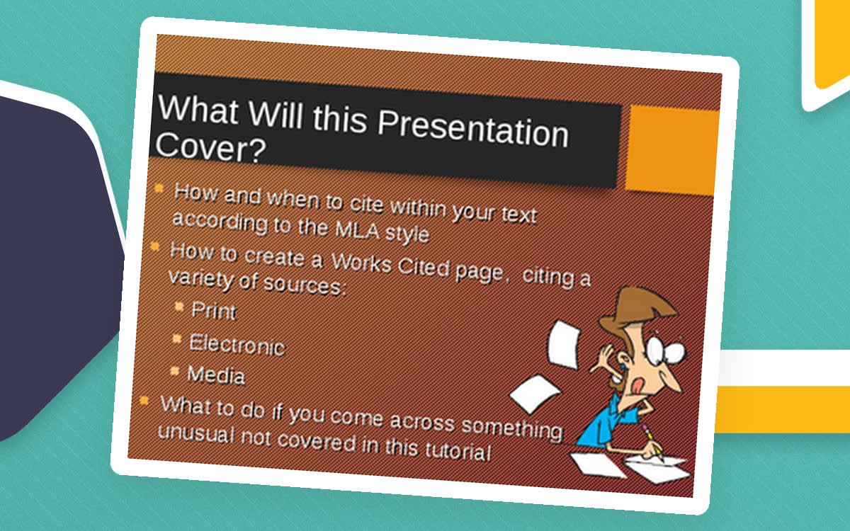 An educational teaching resource from Educate and Create entitled MLA Style Powerpoint downloadable at Teach Simple.