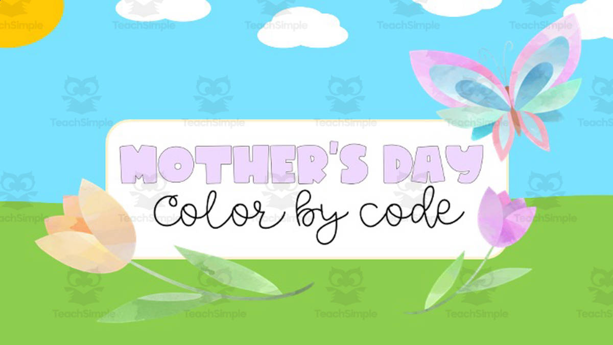 An educational teaching resource from Joyful Noise Teaching entitled Mother's Day Music Color by Code downloadable at Teach Simple.