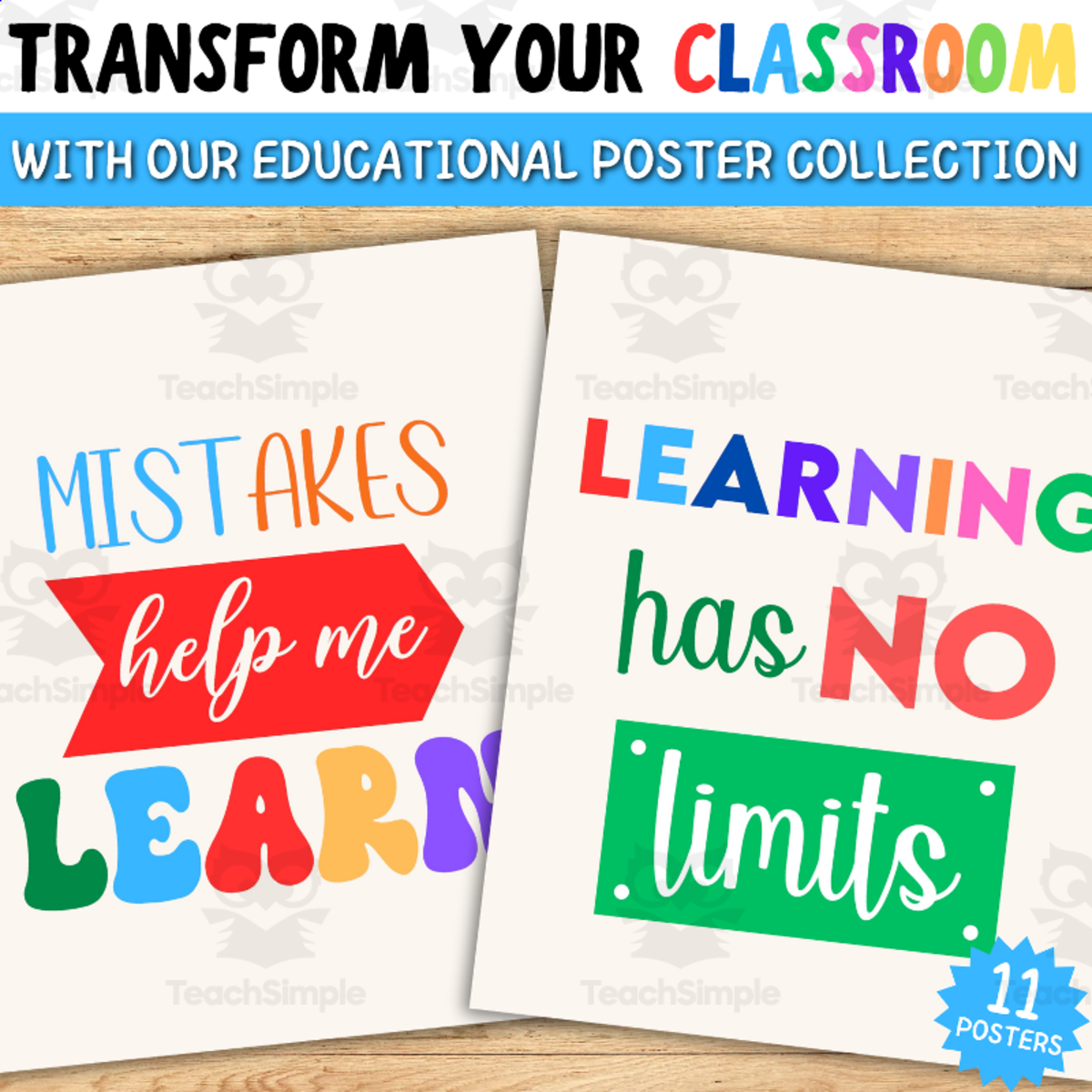 An educational teaching resource from Style Your Classroom entitled Motivate Your Students with Inspirational Classroom Quote Posters. downloadable at Teach Simple.