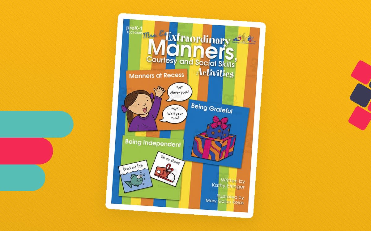 An educational teaching resource from Classroom Complete Press entitled Mrs. E's Extraordinary Manners, Courtesy and Social Skills Activities: downloadable at Teach Simple.