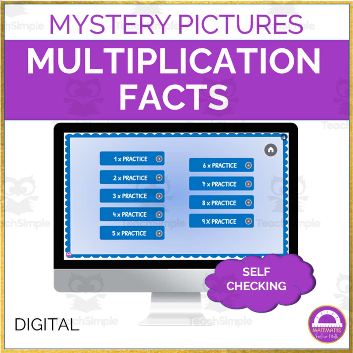 An educational teaching resource from Matemaths entitled Multiplication Facts downloadable at Teach Simple.