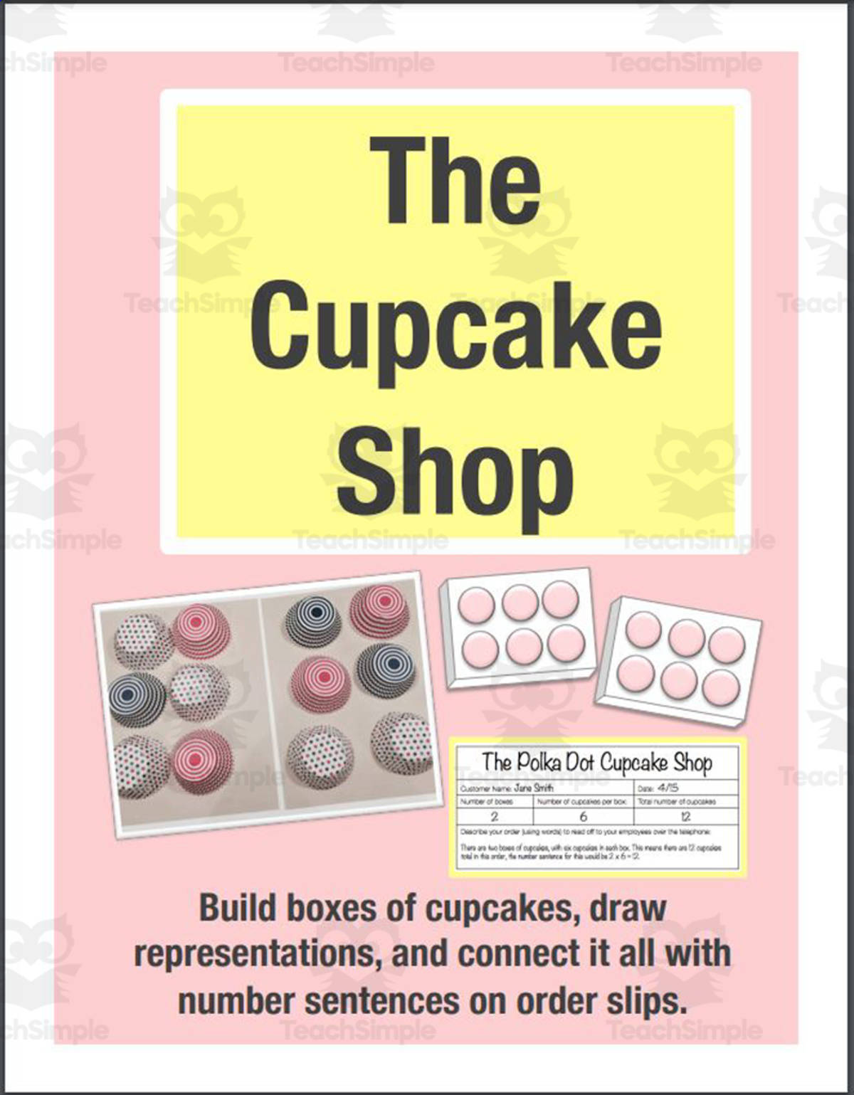 An educational teaching resource from Beyond Traditional Math entitled Multiplication Practice - Build, Draw and Write Equations using Equal Groups downloadable at Teach Simple.