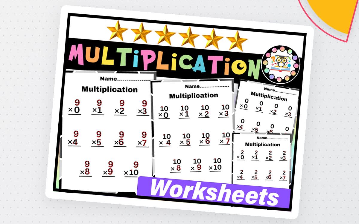 An educational teaching resource from LAMO entitled Multiplication Fact Practice – Touch Dot Worksheets downloadable at Teach Simple.