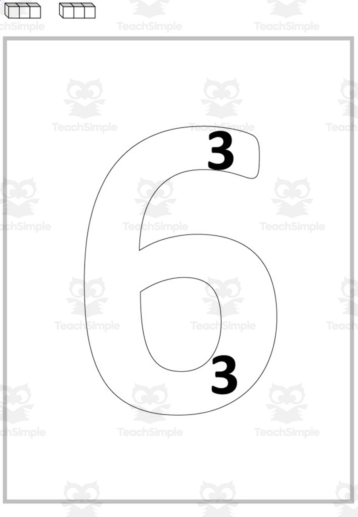 An educational teaching resource from WORDS ASIDE entitled Multiplication Repeated Addition Mats with Cubes x3 downloadable at Teach Simple.