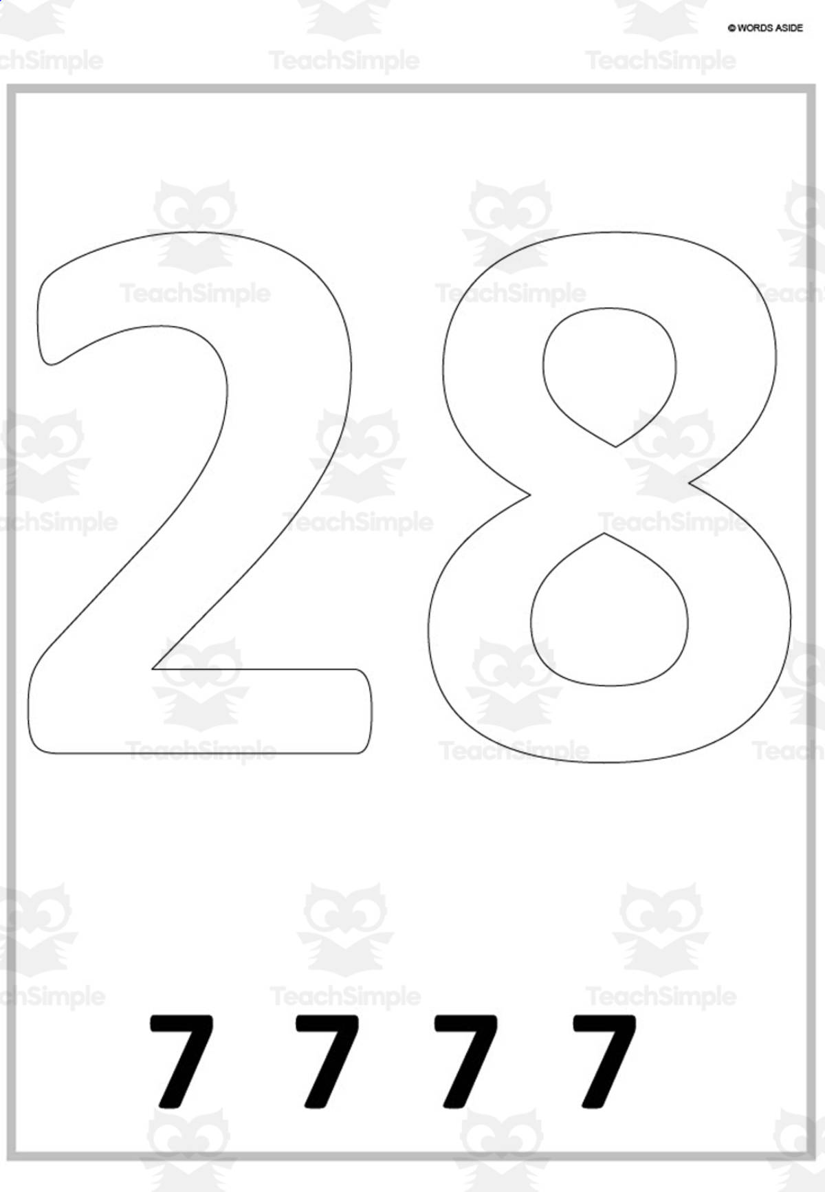 An educational teaching resource from WORDS ASIDE entitled Multiplication Repeated Addition Posters x7 downloadable at Teach Simple.
