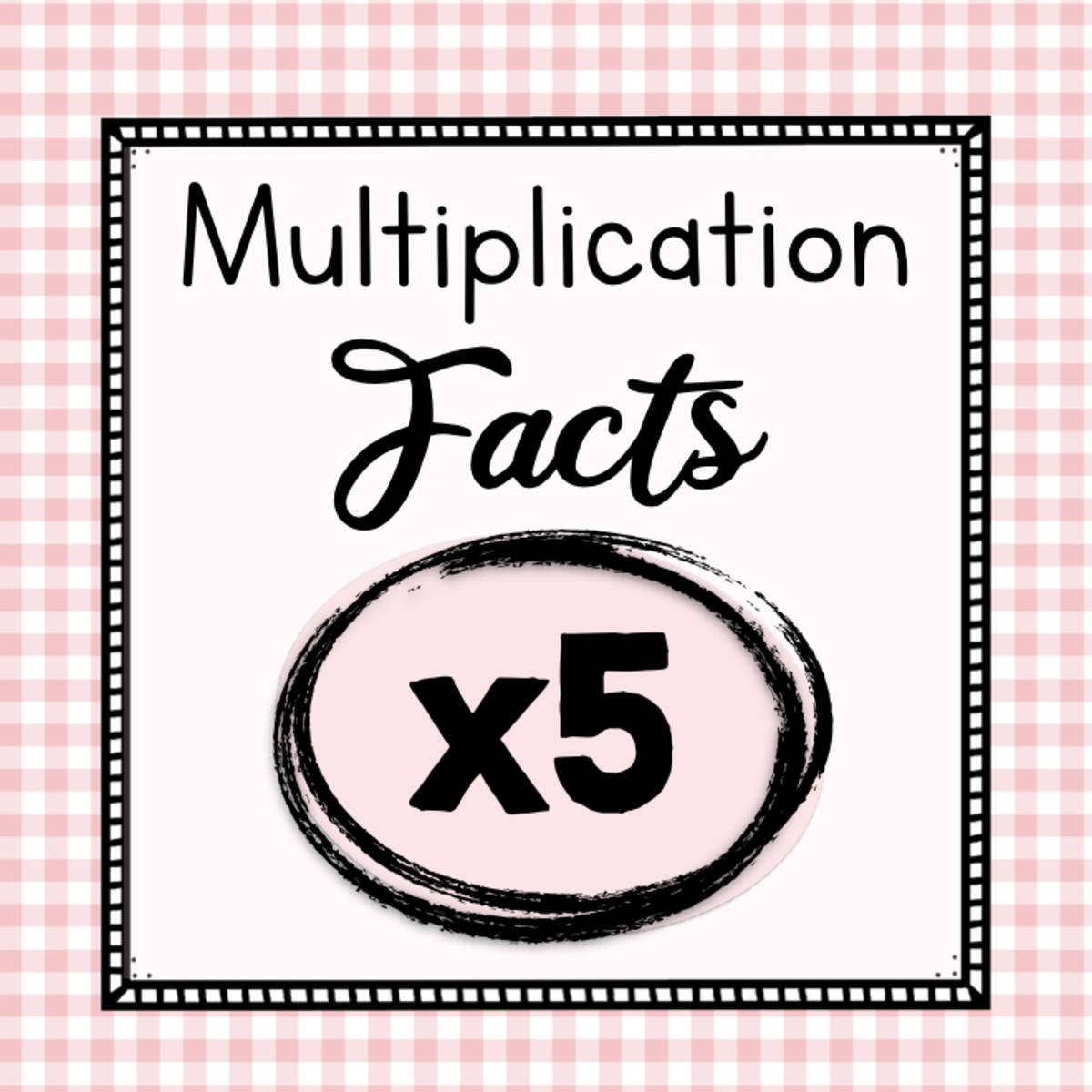 An educational teaching resource from Simply Schoolgirl entitled Multiply by Five Worksheets | Multiplication Facts | 5 Times Tables downloadable at Teach Simple.