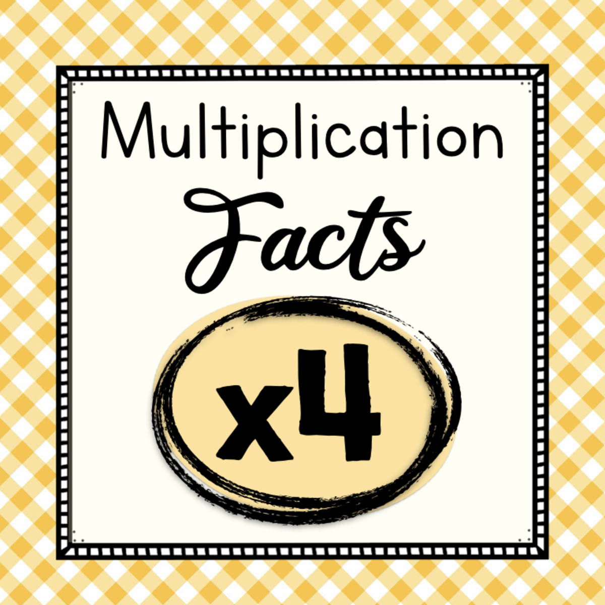 An educational teaching resource from Simply Schoolgirl entitled Multiply by Four Worksheets | Multiplication Facts  | 4 Times Tables downloadable at Teach Simple.