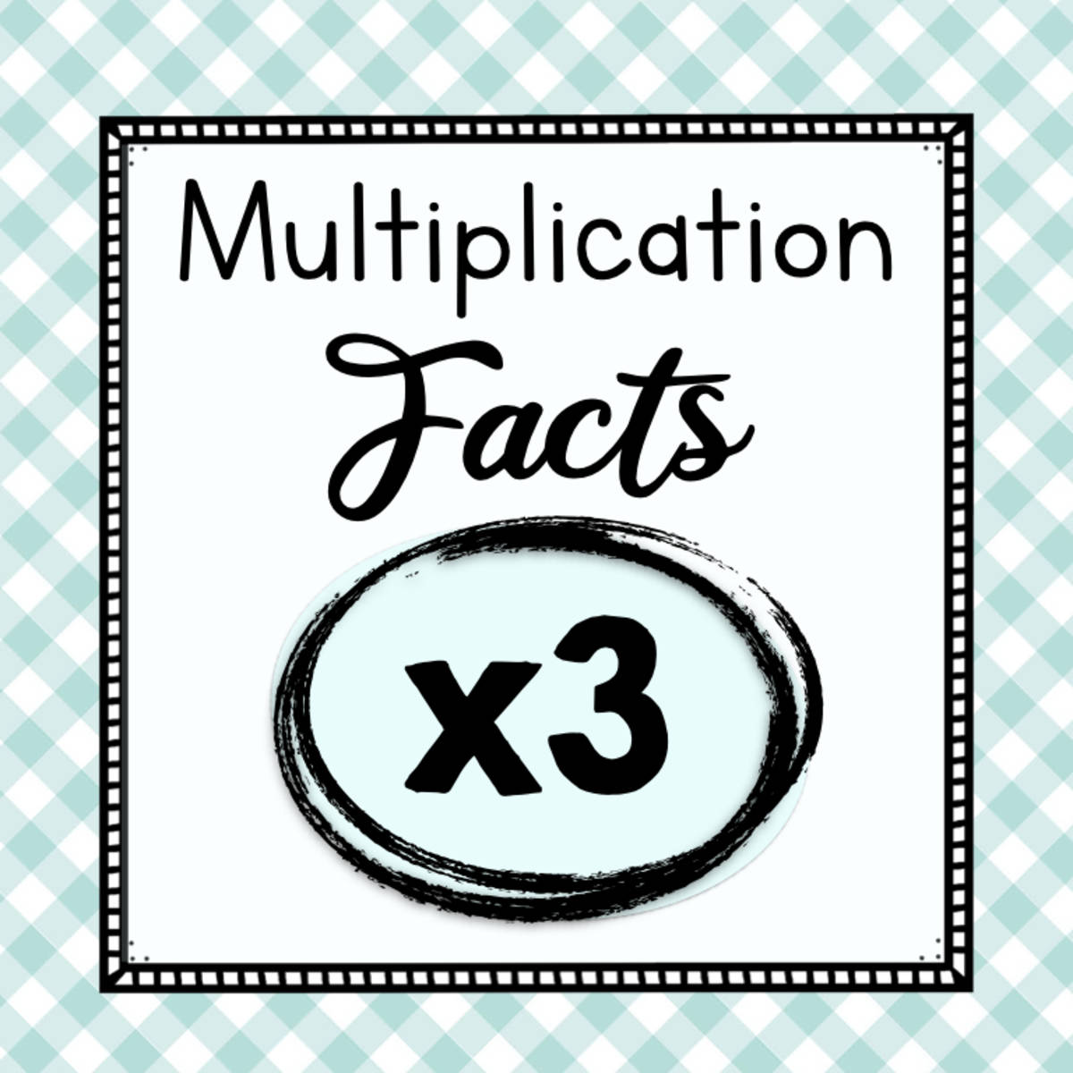 An educational teaching resource from Simply Schoolgirl entitled Multiply by Three Worksheets | Multiplication Facts | 3 Times Tables downloadable at Teach Simple.