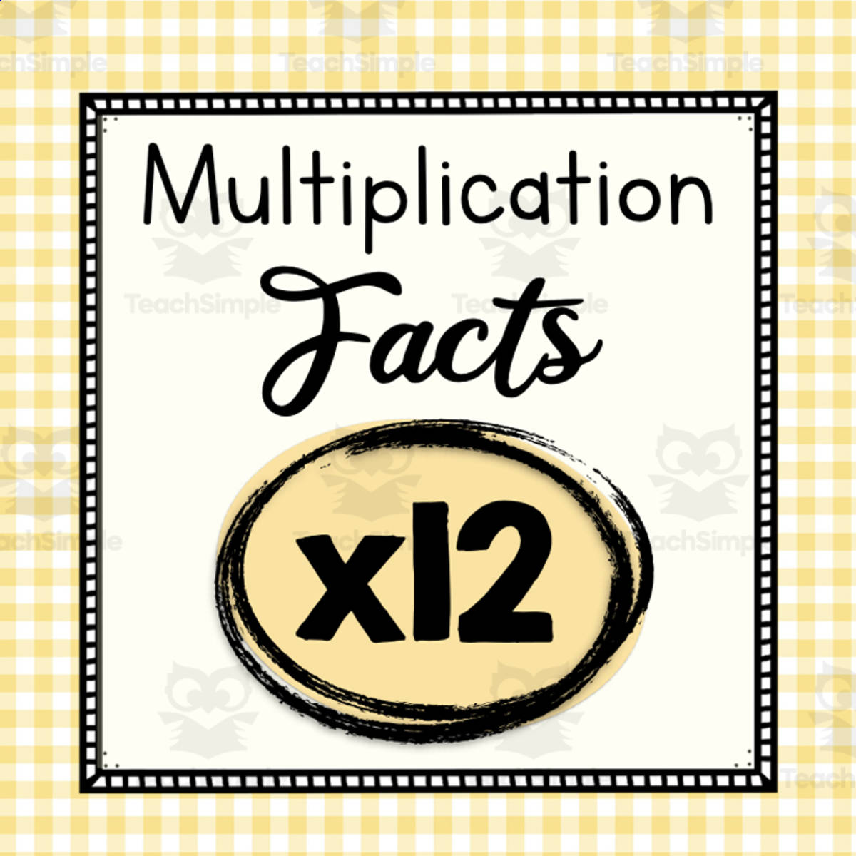 An educational teaching resource from Simply Schoolgirl entitled Multiply by Twelve Worksheets |  Multiplication | 12 Times Tables downloadable at Teach Simple.