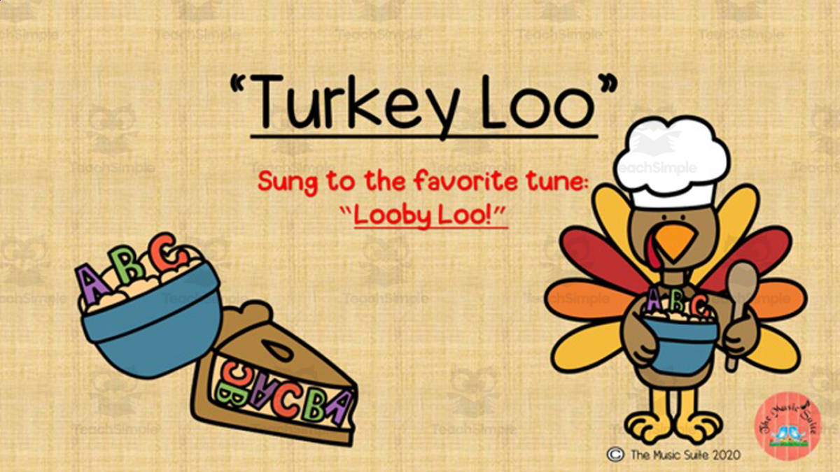 An educational teaching resource from The Music Suite entitled Music: Turkey Loo Song downloadable at Teach Simple.