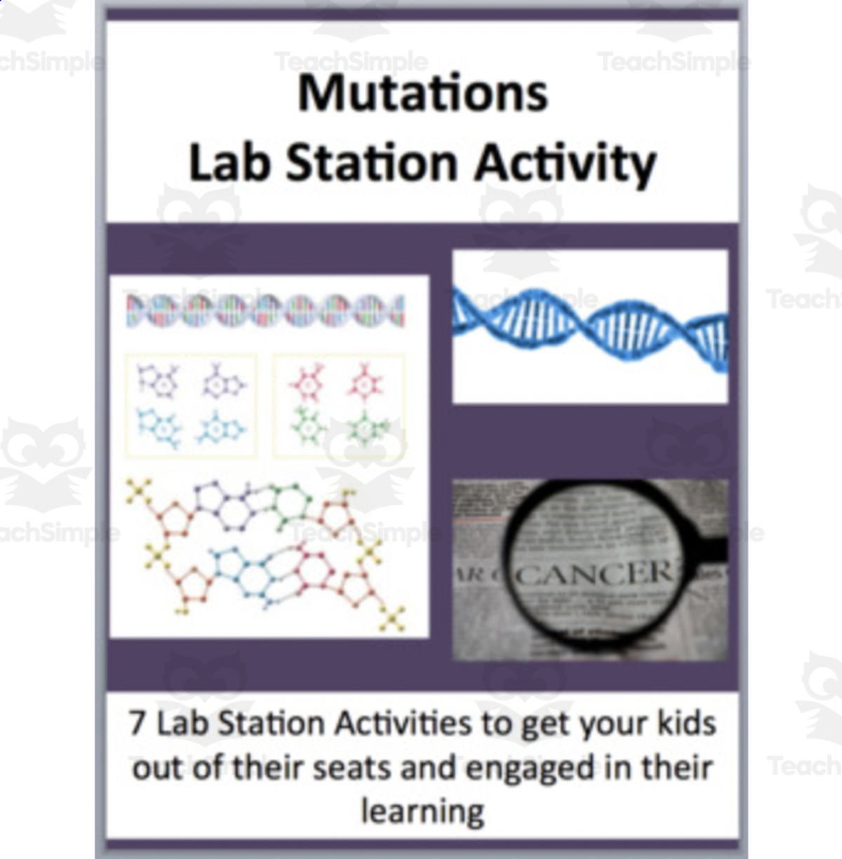 An educational teaching resource from Teach With Fergy entitled Mutations – Lab Station Activity downloadable at Teach Simple.