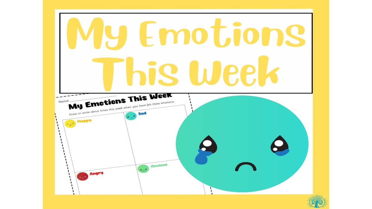 An educational teaching resource from SEN Resource Source entitled My Emotions This Week Worksheet downloadable at Teach Simple.