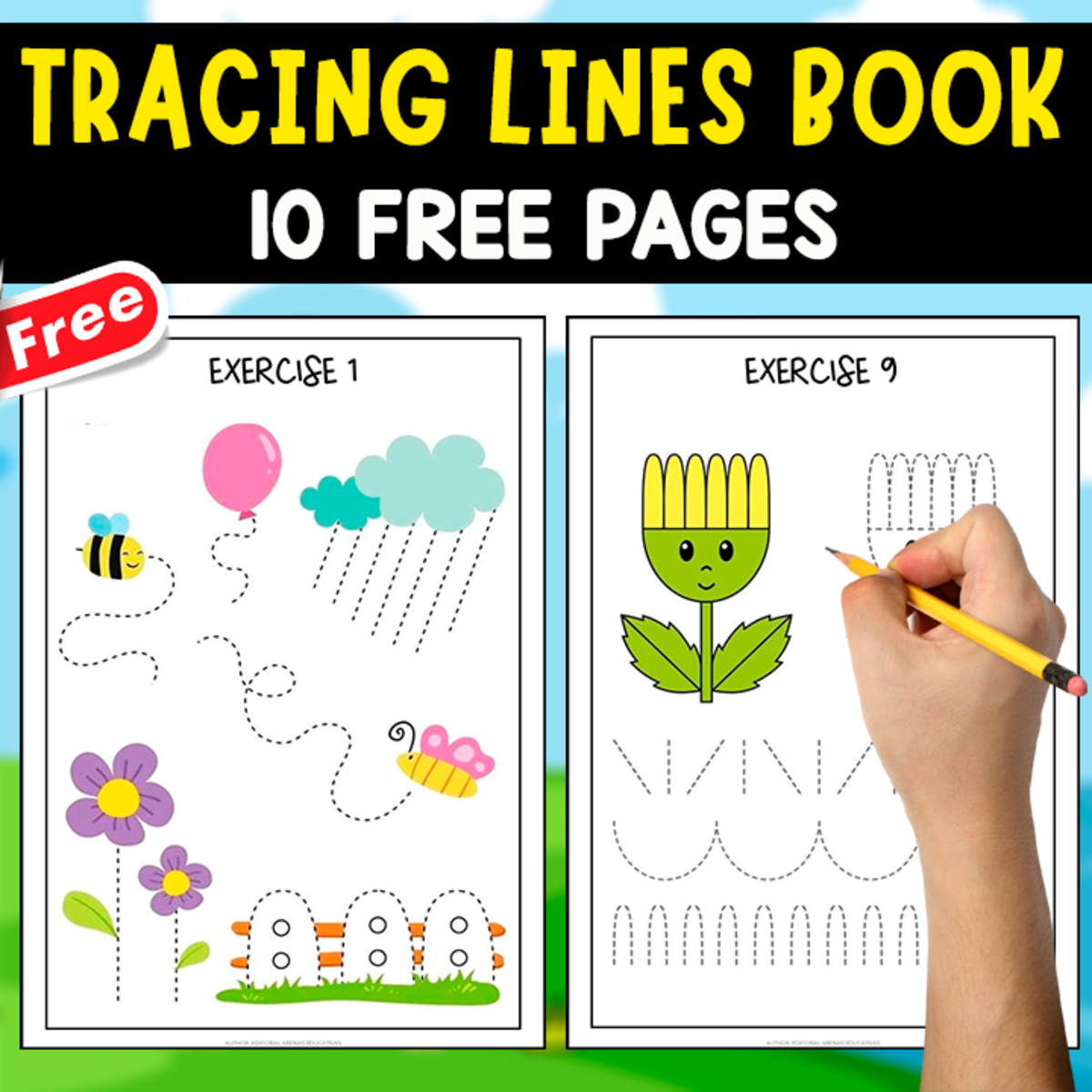 An educational teaching resource from EDITORIAL LAURA EDUCA entitled MY TRACING LINES BOOKS | 10 FREE PAGES downloadable at Teach Simple.