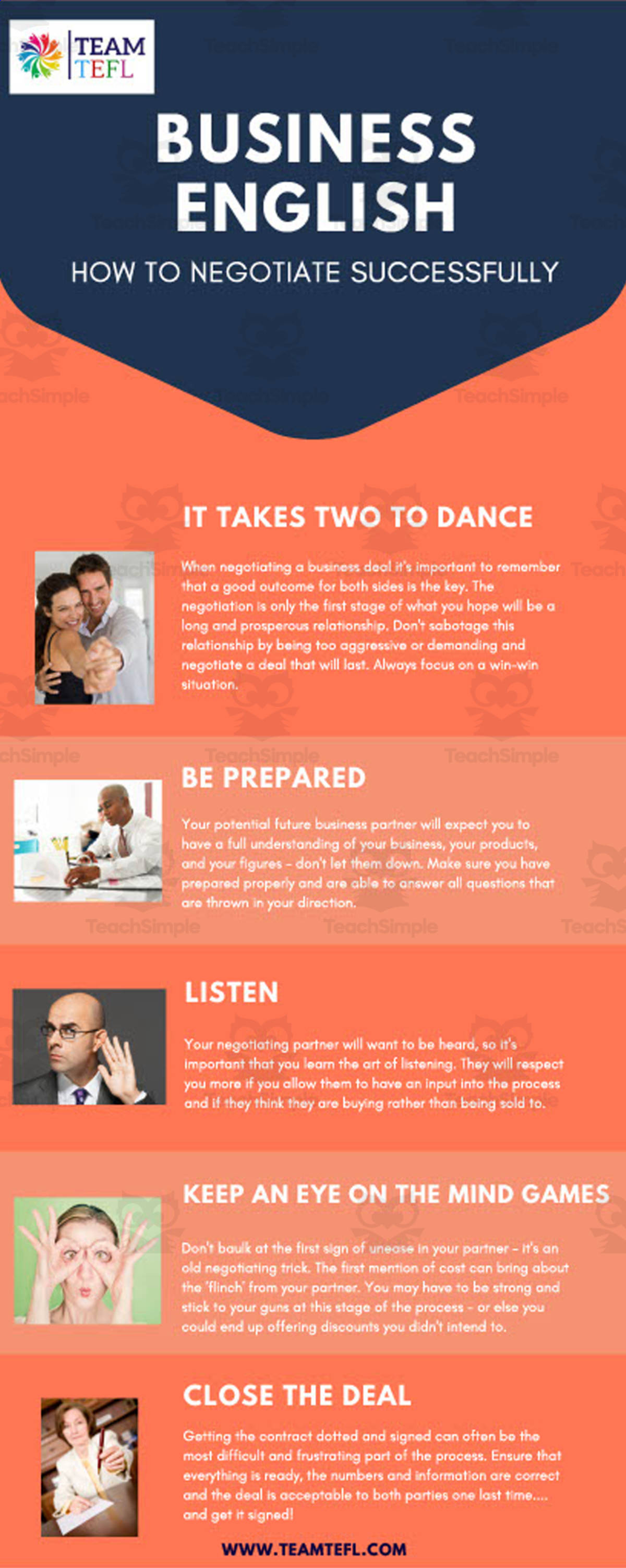 An educational teaching resource from TEAM TEFL entitled Negotiations Lesson Plan | Business English Level 3 downloadable at Teach Simple.