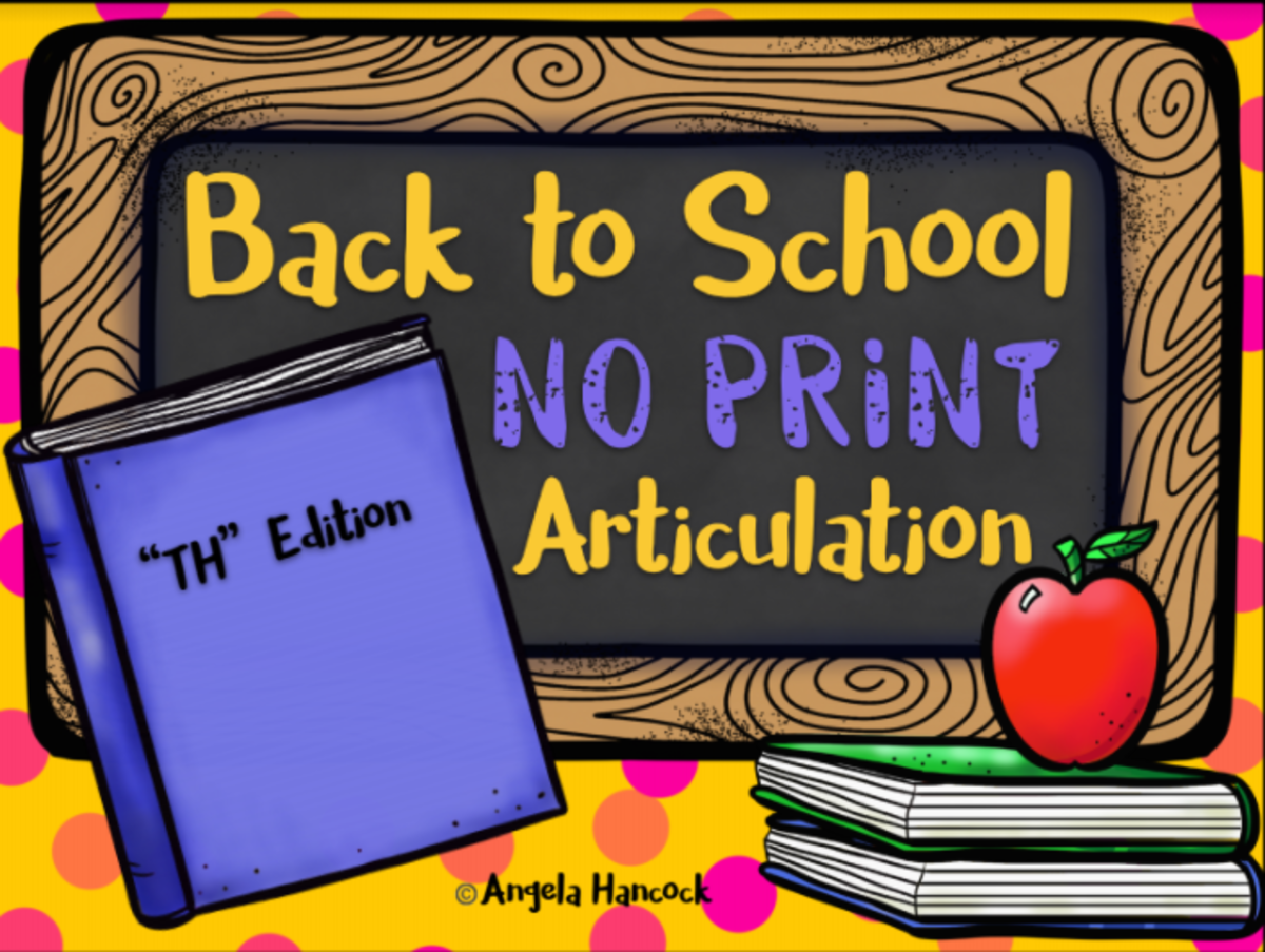 An educational teaching resource from Intrepid Speech Therapy Materials entitled NO PRINT Back to School - TH Edition for Distance Learning downloadable at Teach Simple.