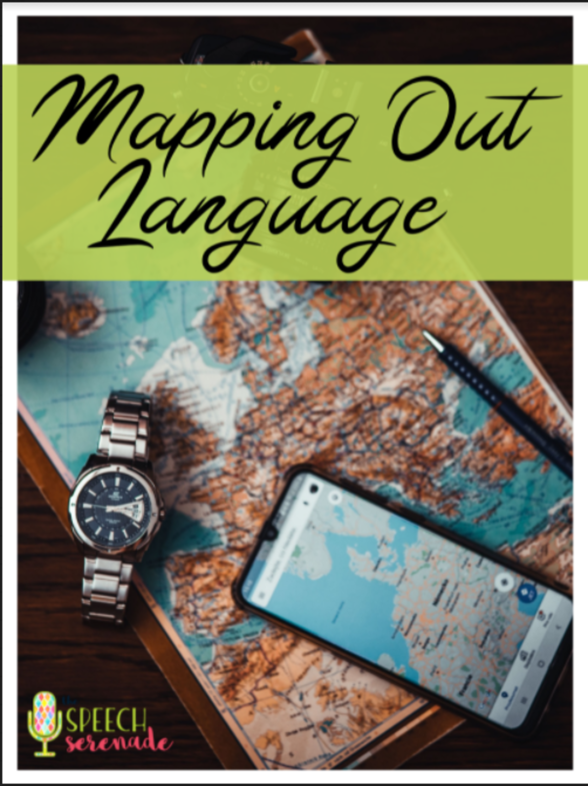 An educational teaching resource from Intrepid Speech Therapy Materials entitled NO PRINT Mapping Out Language Functional Life Skills Washington DC downloadable at Teach Simple.