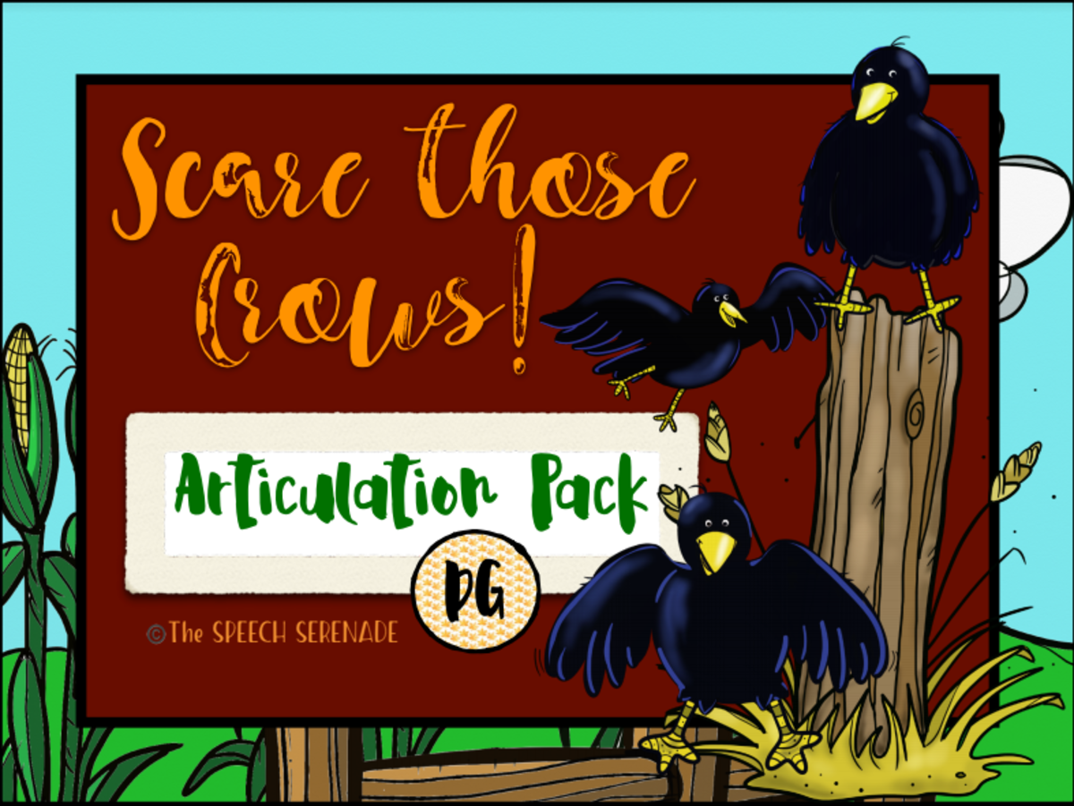 An educational teaching resource from Intrepid Speech Therapy Materials entitled NO PRINT Scare the Crows Articulation - DG Edition for Distance Learning downloadable at Teach Simple.