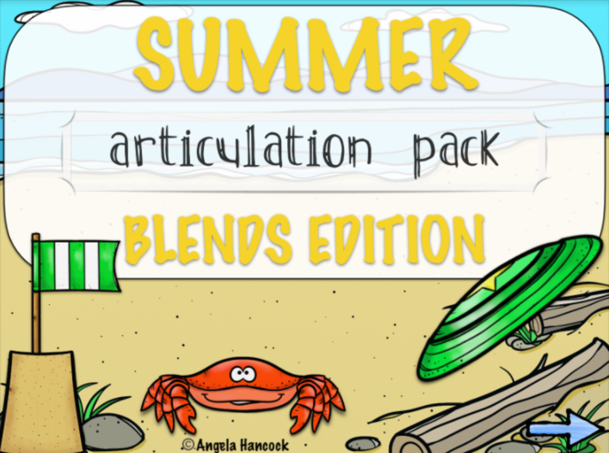 An educational teaching resource from Intrepid Speech Therapy Materials entitled NO PRINT Summer Articulation Blends Edition downloadable at Teach Simple.