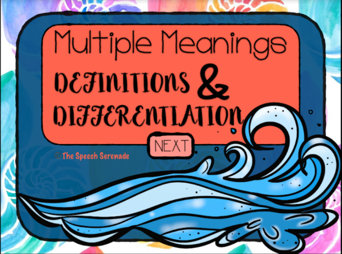 An educational teaching resource from Intrepid Speech Therapy Materials entitled NO PRINT Summer Multiple Meaning Words Activities in Context downloadable at Teach Simple.