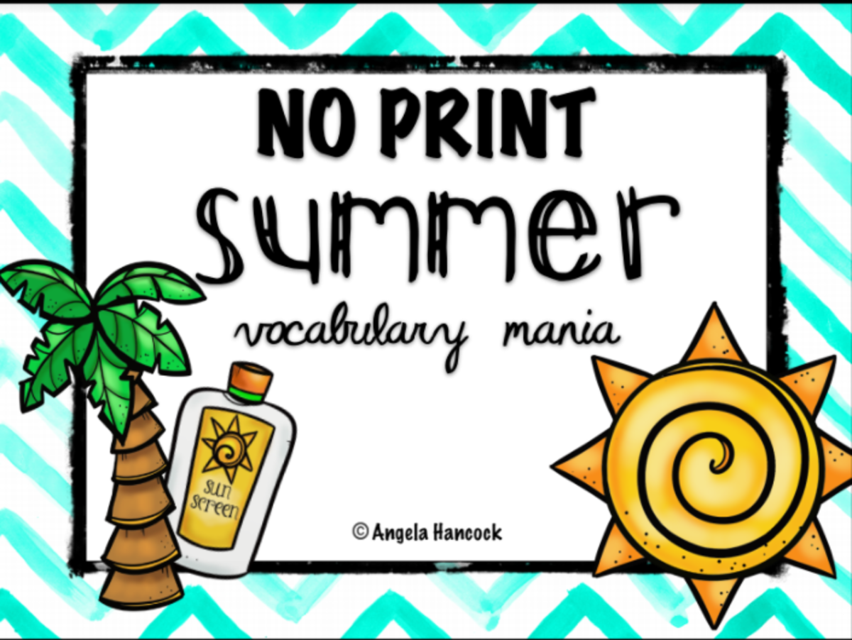 An educational teaching resource from Intrepid Speech Therapy Materials entitled NO PRINT Summer Synonyms Antonyms & Word Associations downloadable at Teach Simple.