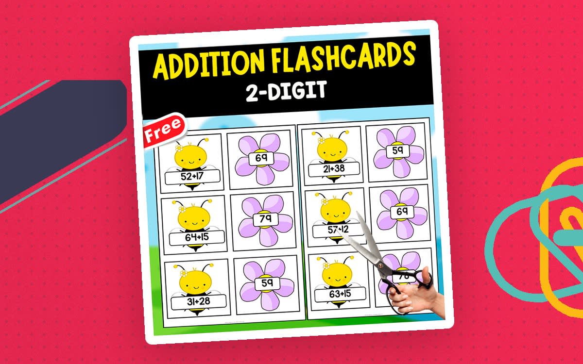 An educational teaching resource from EDITORIAL LAURA EDUCA entitled NO REGROUPING ADDITION MEMORY GAME | 2 DIGIT | 20 FLASHCARDS downloadable at Teach Simple.