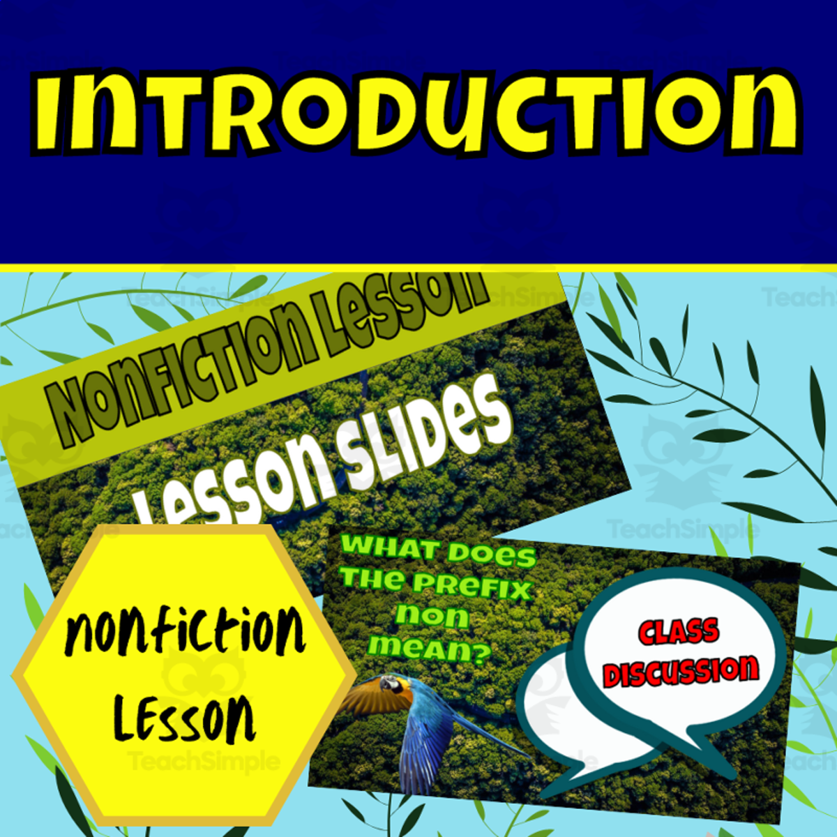 An educational teaching resource from Ezee 101 entitled Nonfiction introduction lesson downloadable at Teach Simple.