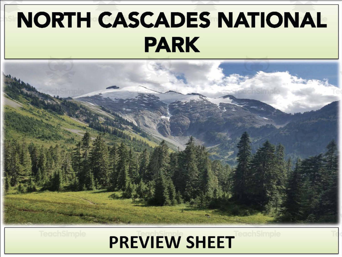 An educational teaching resource from Mr Gray History entitled North Cascades National Park Geography Unit downloadable at Teach Simple.