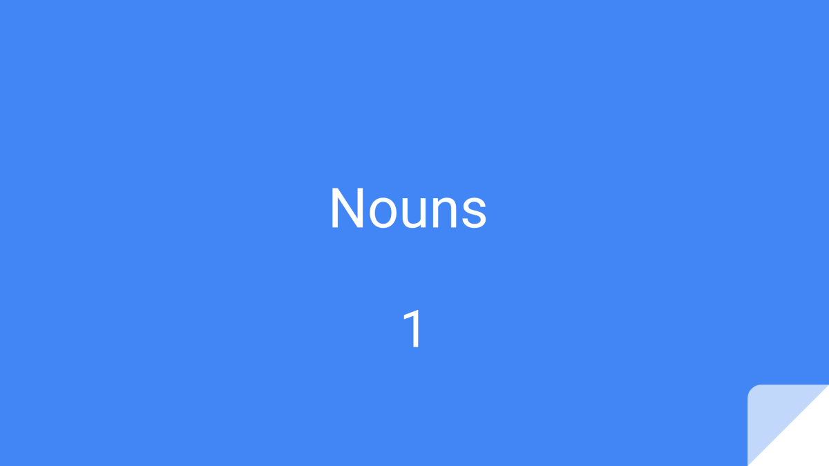 An educational teaching resource from Cored Education entitled Nouns Sample: Grammar Grade 3-4 (PPT) downloadable at Teach Simple.
