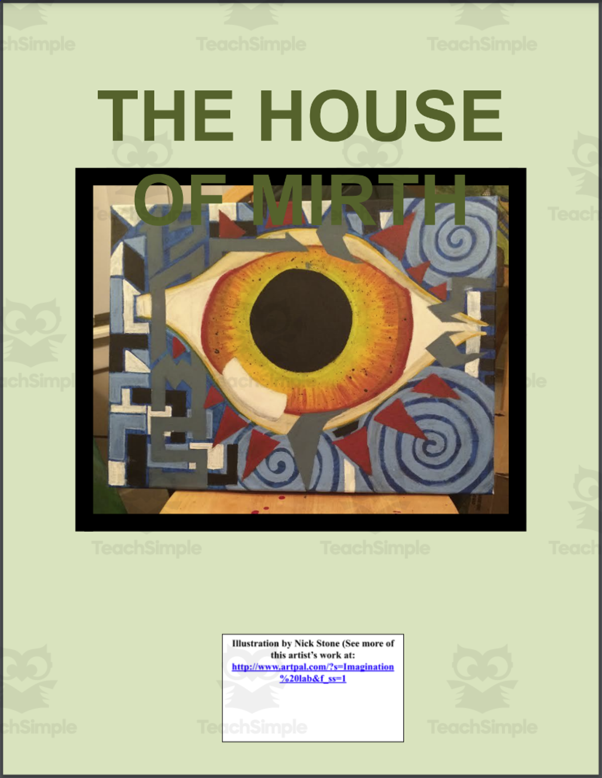An educational teaching resource from The Education Lab entitled Novel Study Guide: The House of Mirth downloadable at Teach Simple.