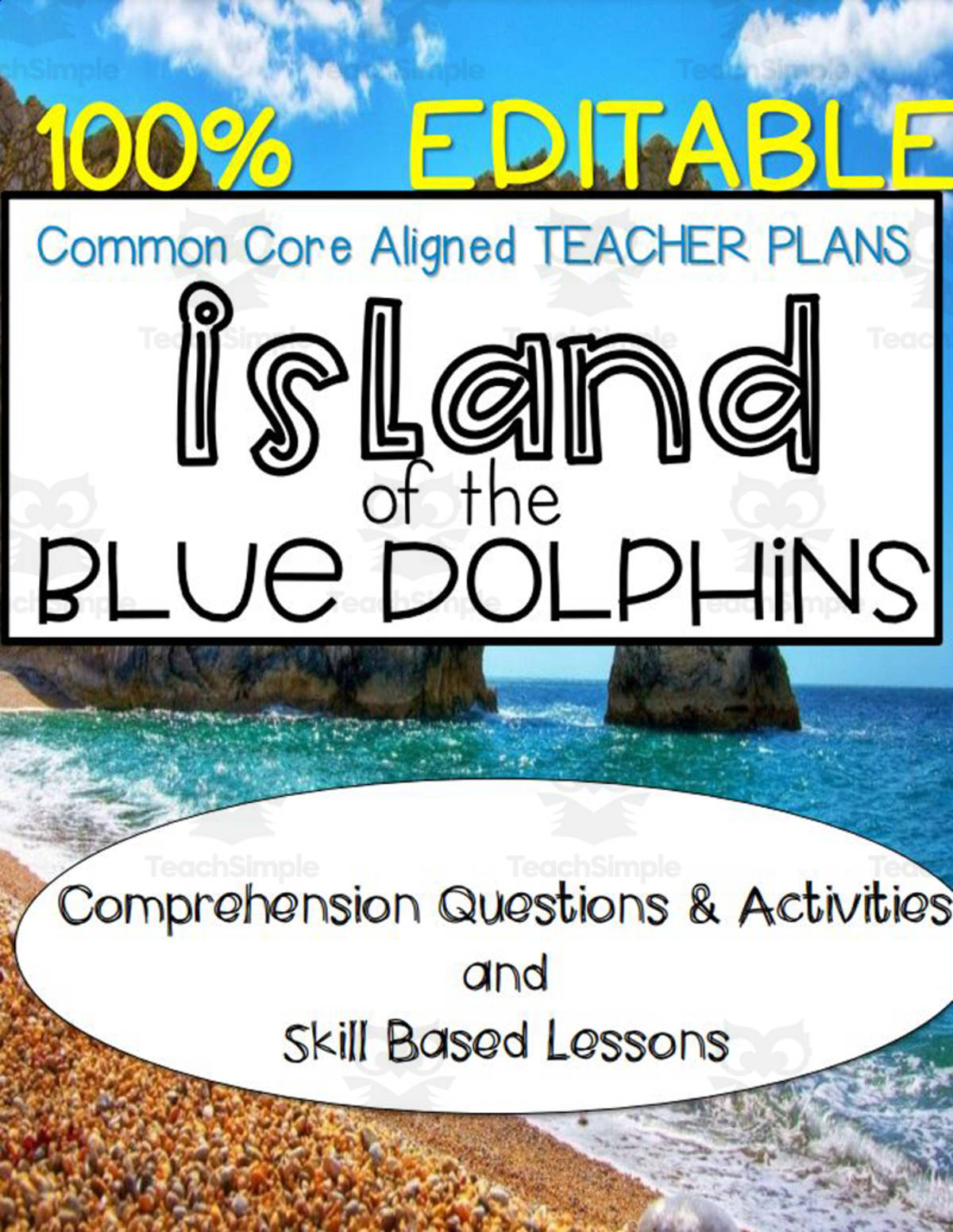 An educational teaching resource from Big Apple Teaching entitled Novel Study: Island of the Blue Dolphins downloadable at Teach Simple.