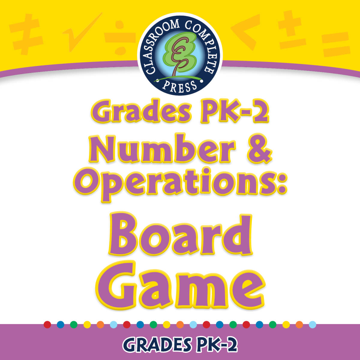 An educational teaching resource from Classroom Complete Press entitled Number & Operations: Board Game - MAC Software downloadable at Teach Simple.