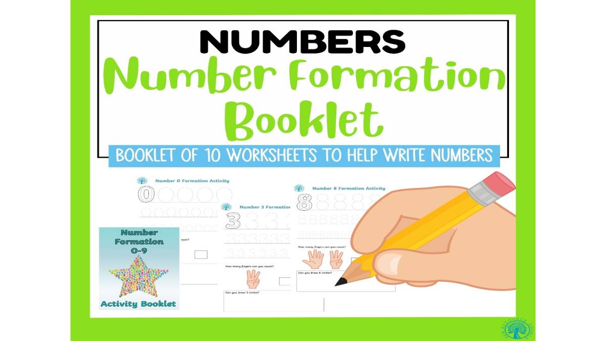 An educational teaching resource from SEN Resource Source entitled Number Formation Booklet downloadable at Teach Simple.