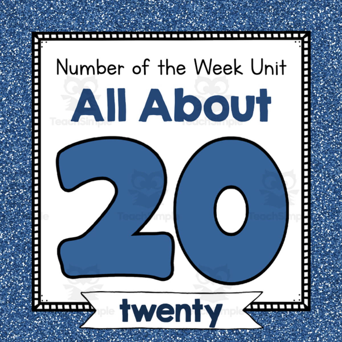 An educational teaching resource from Simply Schoolgirl entitled Number of the Week Unit: All About Number 20 downloadable at Teach Simple.