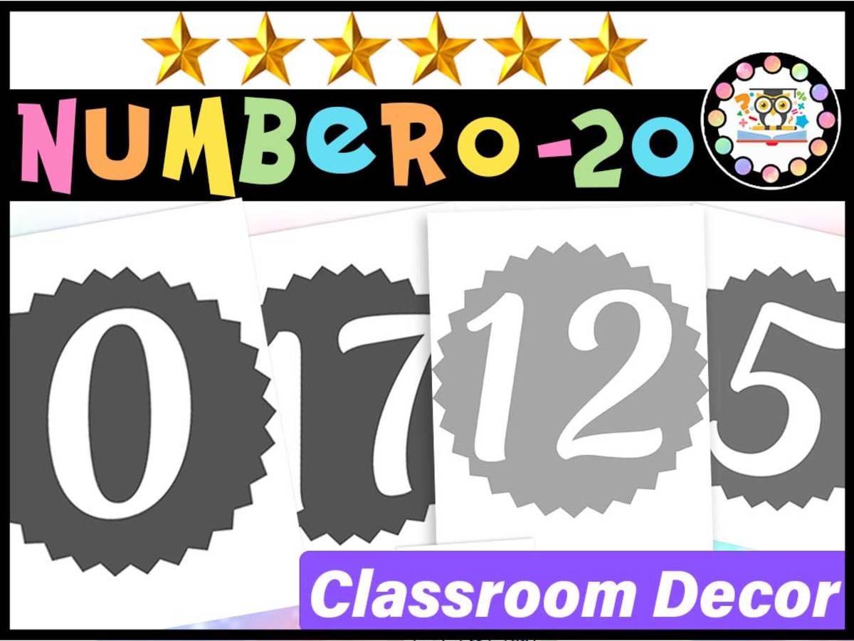 An educational teaching resource from LAMO entitled Number Posters 0-20 downloadable at Teach Simple.