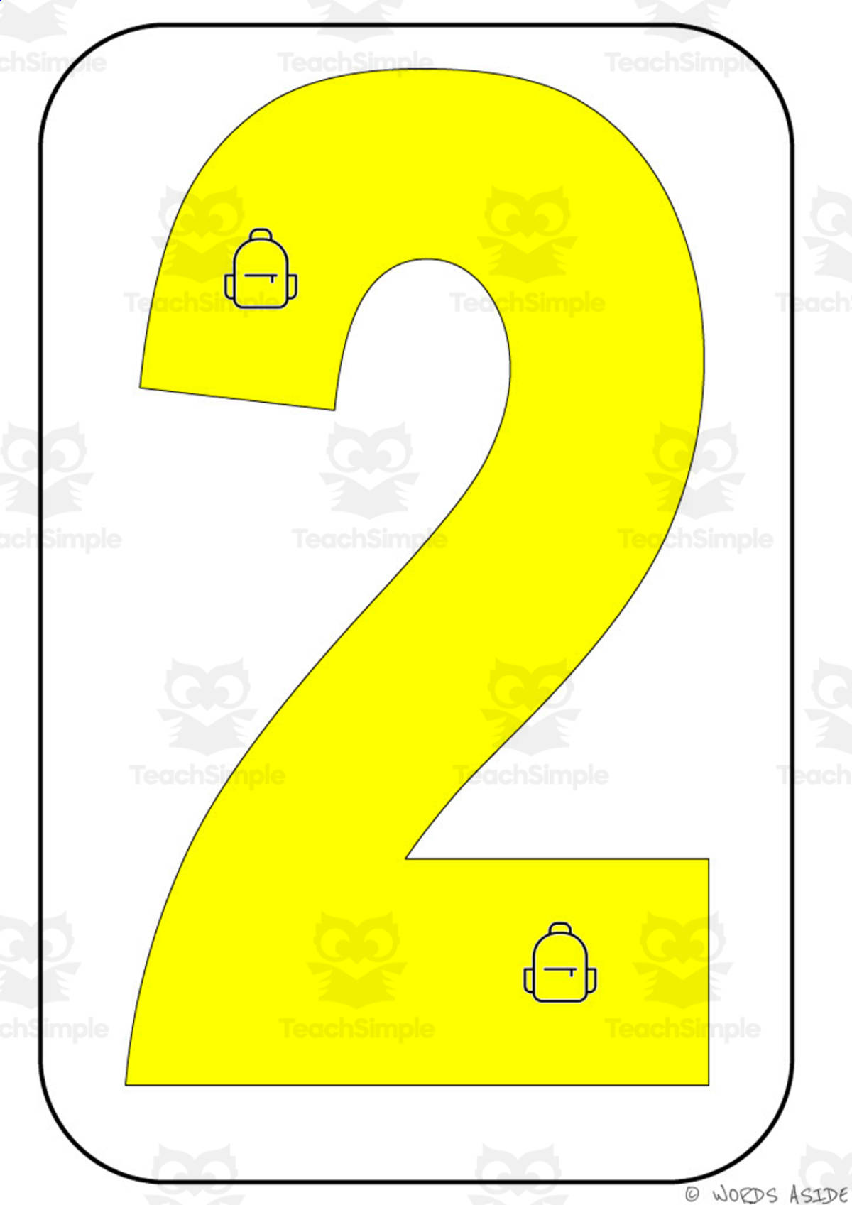An educational teaching resource from WORDS ASIDE entitled Number Symbol Representation Cards C5 downloadable at Teach Simple.
