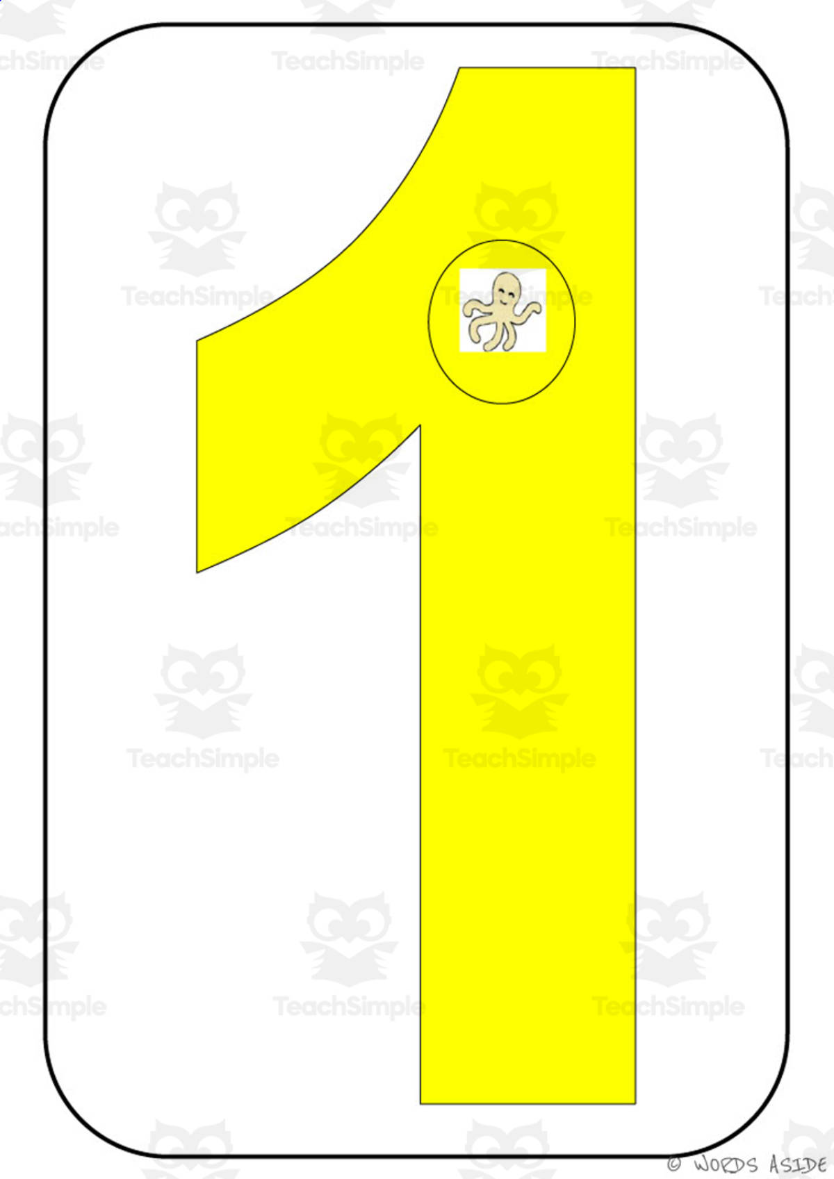 An educational teaching resource from WORDS ASIDE entitled Number Symbol Representation Cards Set F10 downloadable at Teach Simple.