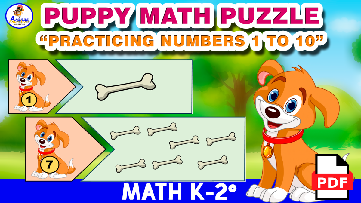 An educational teaching resource from EDITORIAL LAURA EDUCA entitled NUMBERS 1 T0 10 - Puzzle Game downloadable at Teach Simple.