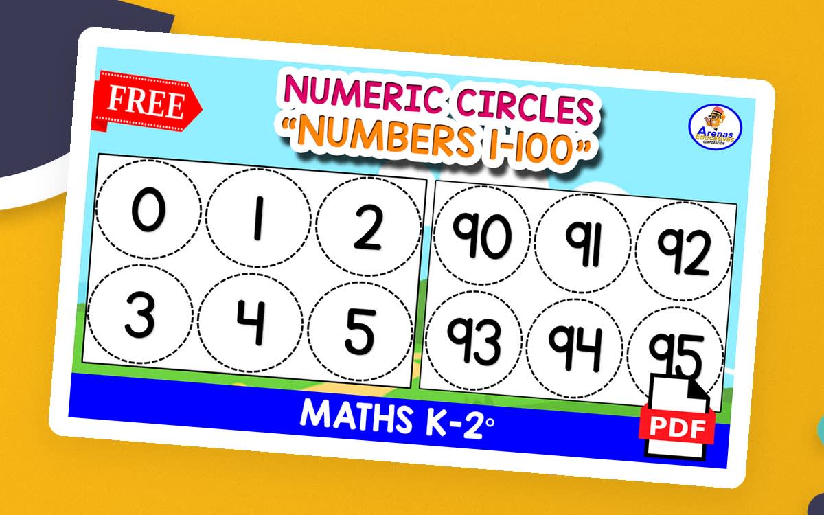 An educational teaching resource from EDITORIAL LAURA EDUCA entitled NUMBERS 1 TO 100 | Circular Numbers downloadable at Teach Simple.