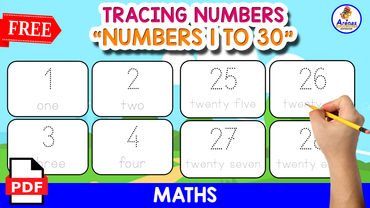 An educational teaching resource from EDITORIAL LAURA EDUCA entitled NUMBERS FOR TRACING | 1 O 30 downloadable at Teach Simple.
