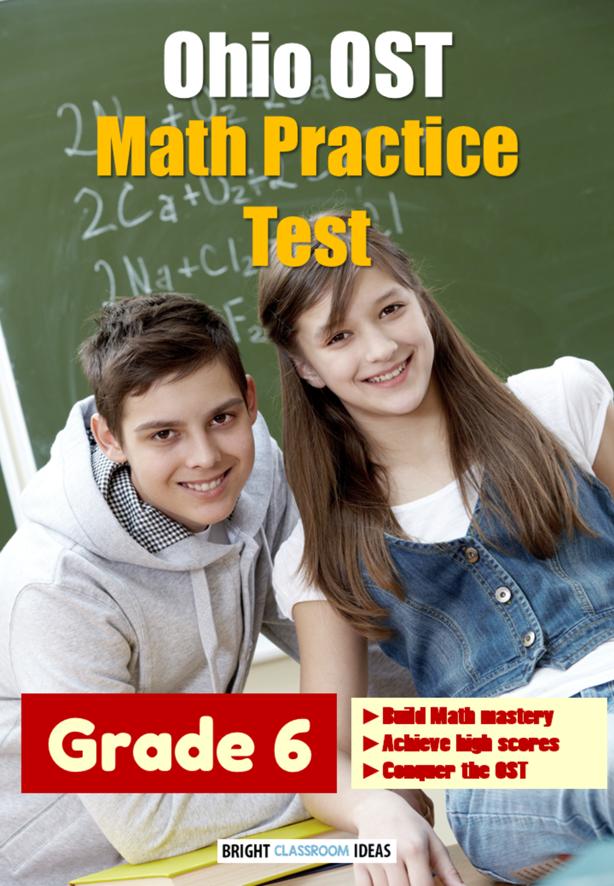 An educational teaching resource from Bright Classroom Ideas Marketplace entitled Ohio (OST) Math Practice Test for Grade 6 downloadable at Teach Simple.